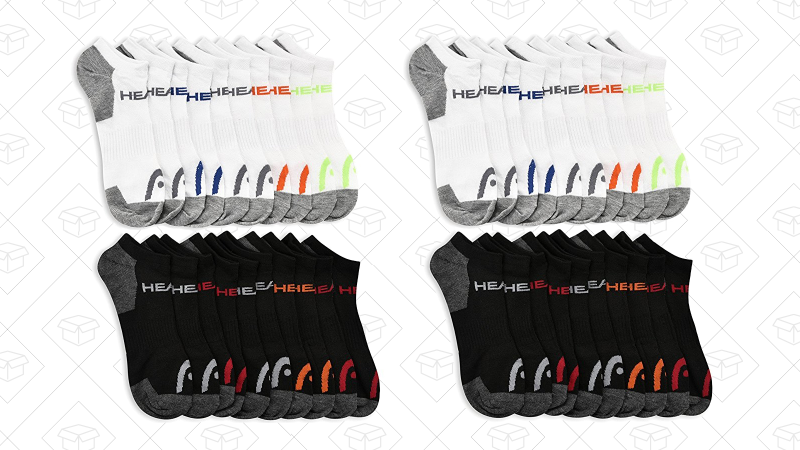 Calcetines deportivos HEAD para hombre, 20 pares | $20 | Amazon